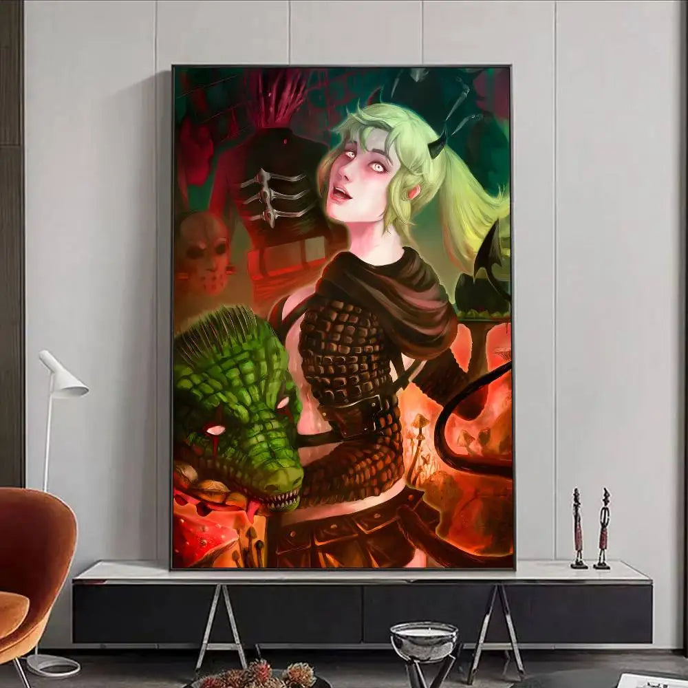 Dorohedoro Anime Figure Horror Monster Poster HD art poster for home living room bar office decoration sticky, waterproof Peaceful Pleasures Health and Wellness