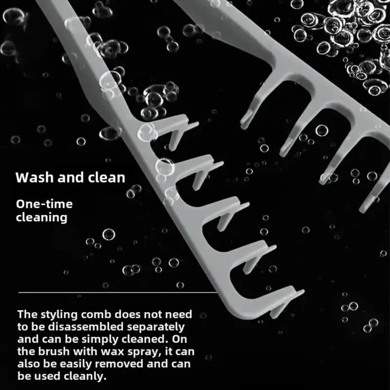 Wide-Tooth Volumizing Hair Comb | Korea Style Textured Bangs