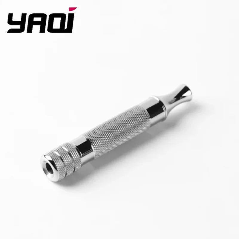 2026 Yaqi Diagonal Stainless Steel Safety Razor Handle Lightweight Design for Versatile Use Personal Grooming Tool Peaceful Pleasures Health and Wellness