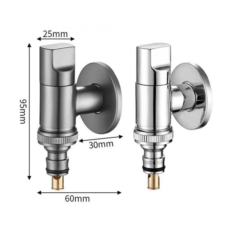 Brass G1/2 Angle Valve | Multi-Function Triangle Water Stop Valve