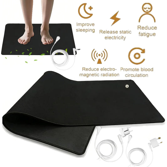 Indoor Grounding Mat – Conductive Earth Pad with Grounding Cord Grounding Mat Peaceful Pleasures Health and Wellness