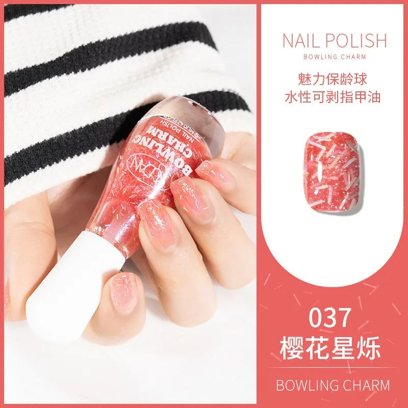 40 Colors Water-Based Nail Polish | Quick Dry No-Lamp Tearable
