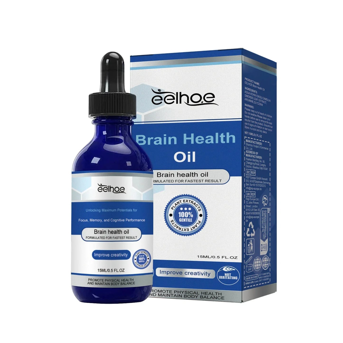 EELHOE Brain Health Oil – Focus & Cognitive Support 15ml