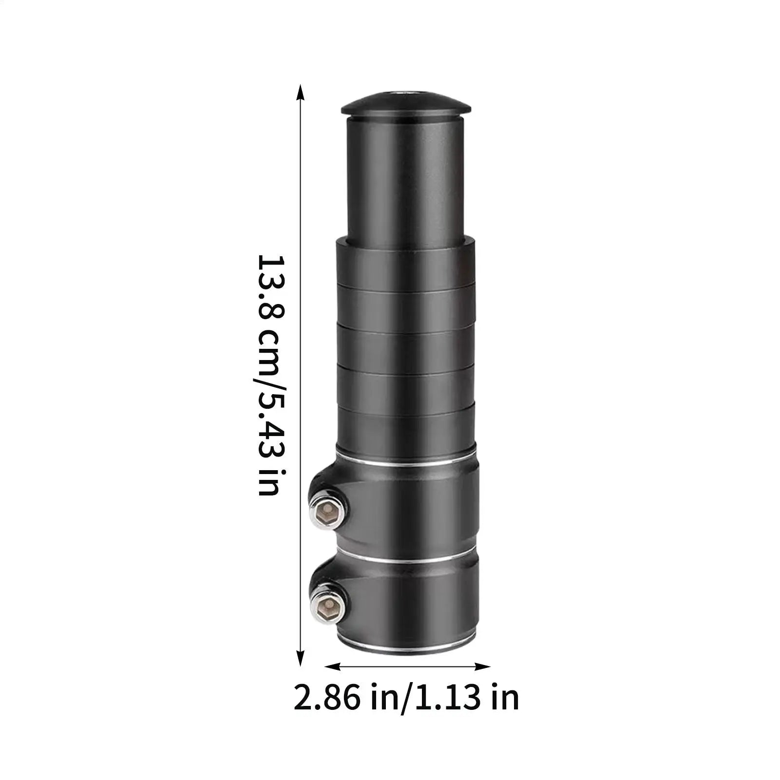 Bike Stem Riser Adjustable Aluminium Alloy Extender Handlebar Riser for Mountain/Road/City Bike, Cycling Commuting Exercise Peaceful Pleasures Health and Wellness