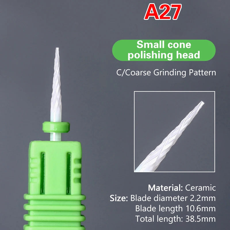 Ceramic Nail Drill Bit – Electric Manicure & Pedicure Tool