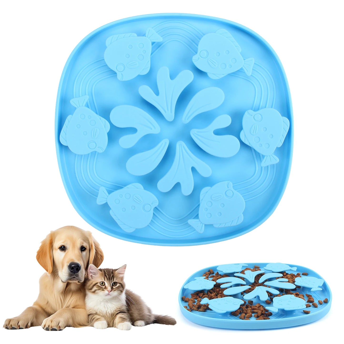 Pet Slow Feeder Bowl Licking Pad Lick Suction Cup Choke Proof