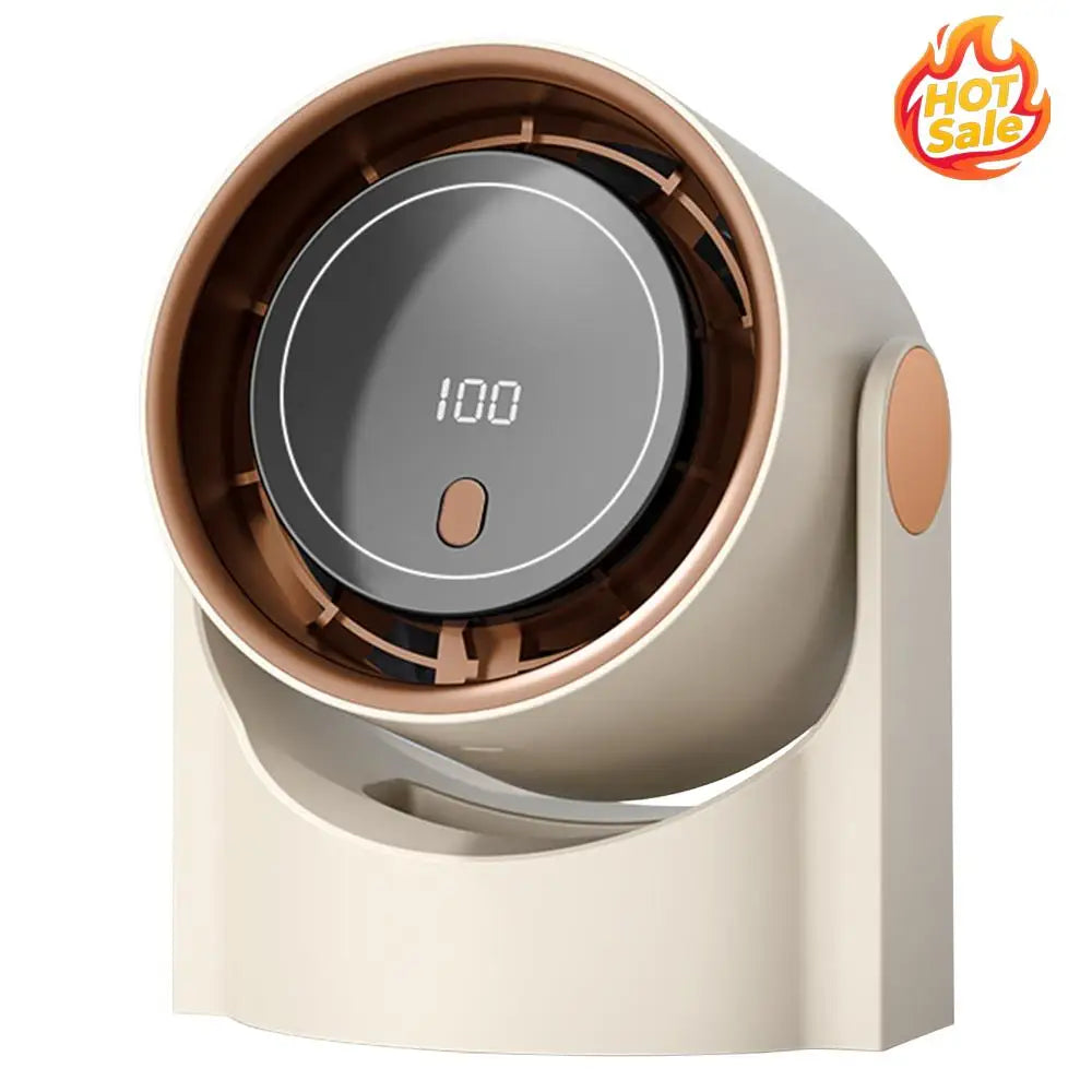 VODOOL Bladeless Desktop Fan 100 Speeds USB-C Rechargeable