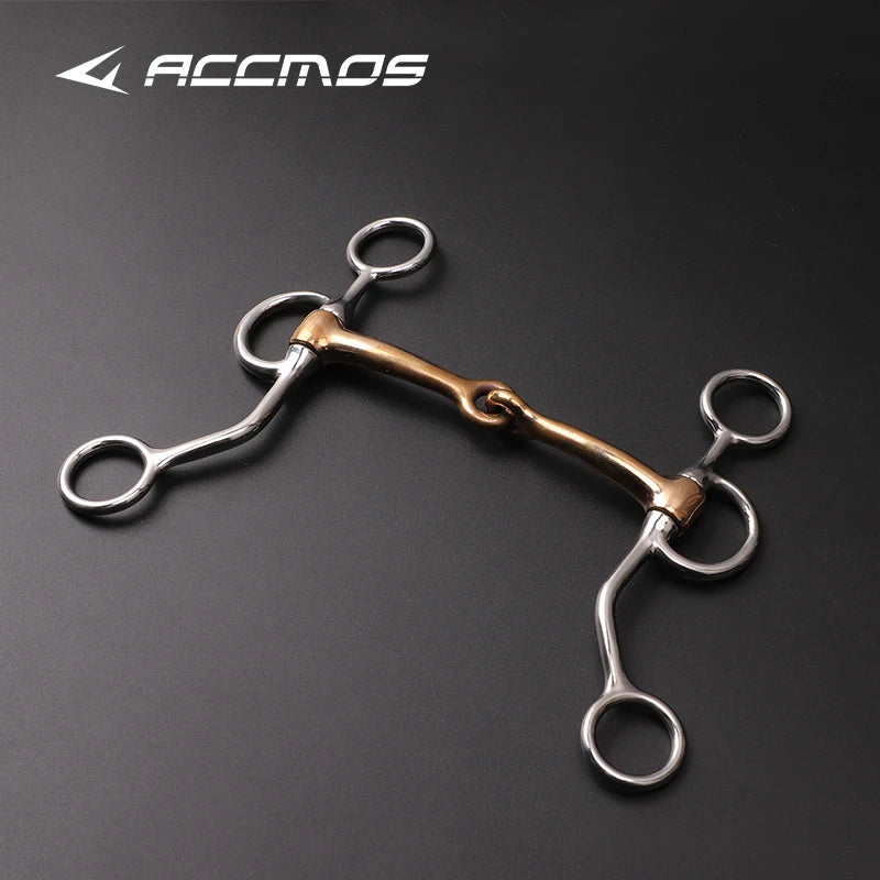 Equestrian Horse Mouth Bit Snaffle Gag Bite Training Riding Harness