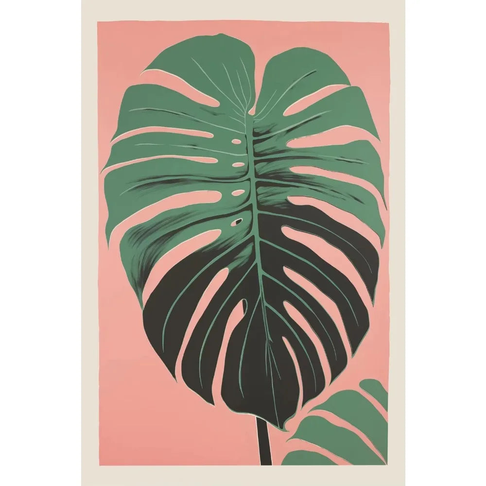 Garden Flower Vase Canvas Wall Art Print – Modern Floral Poster
