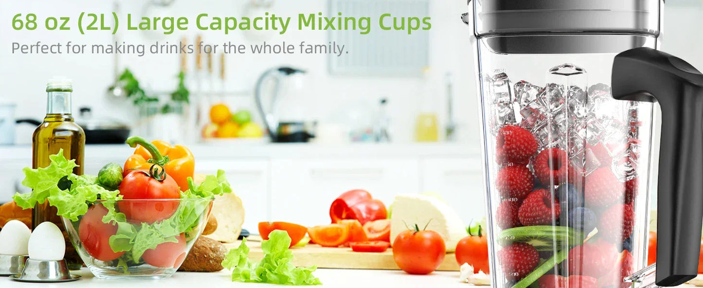 BioloMix 3HP 2200W Heavy Duty Blender | 2L BPA Free Jar Blenders Peaceful Pleasures Health and Wellness