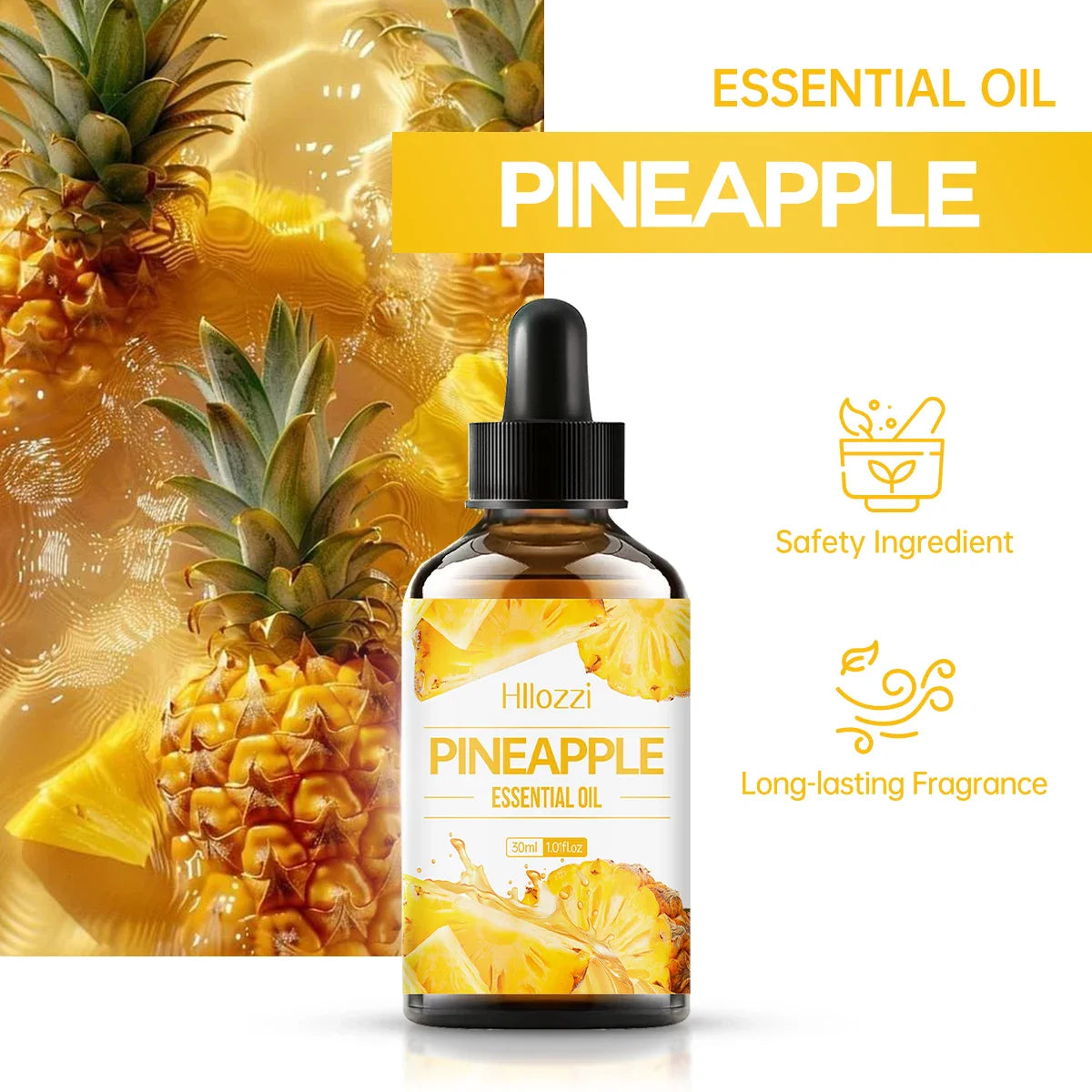 Hllozzi Pineapple Facial Oil – Nourishing Pure Essential Oil
