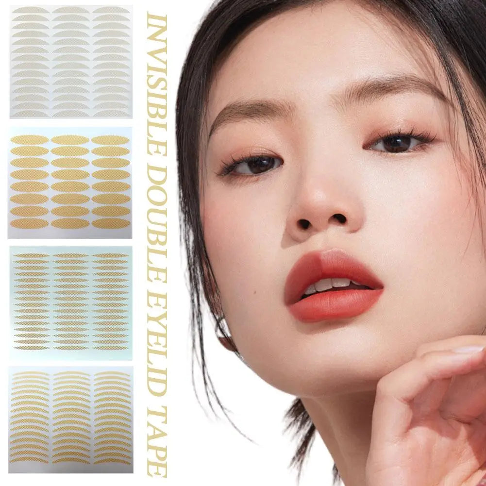 Invisible Lace Mesh Double Eyelid Tape – 48 Strips, Natural Look