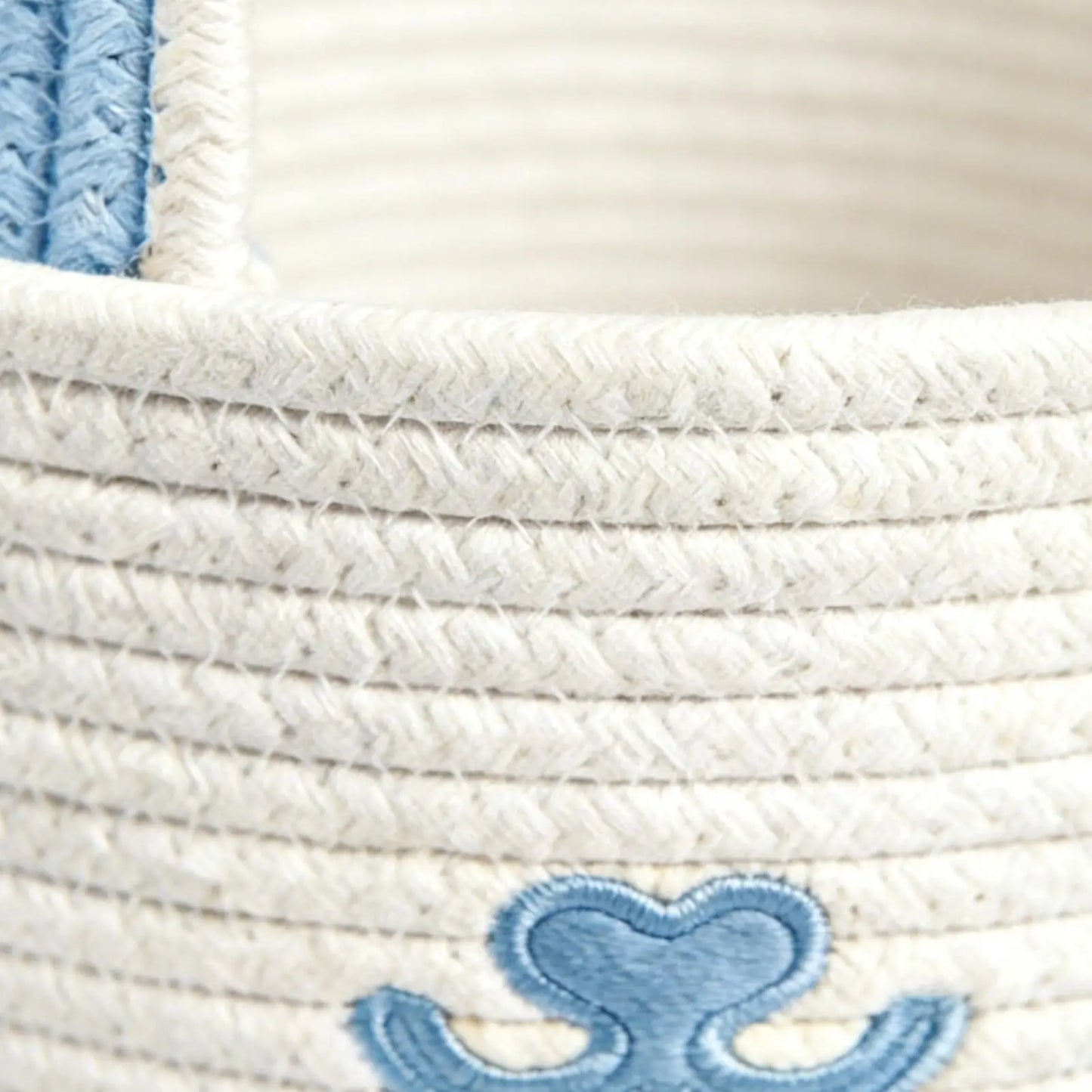 Easter Bunny Basket for Kids – Cotton Rope Egg Hunt Basket