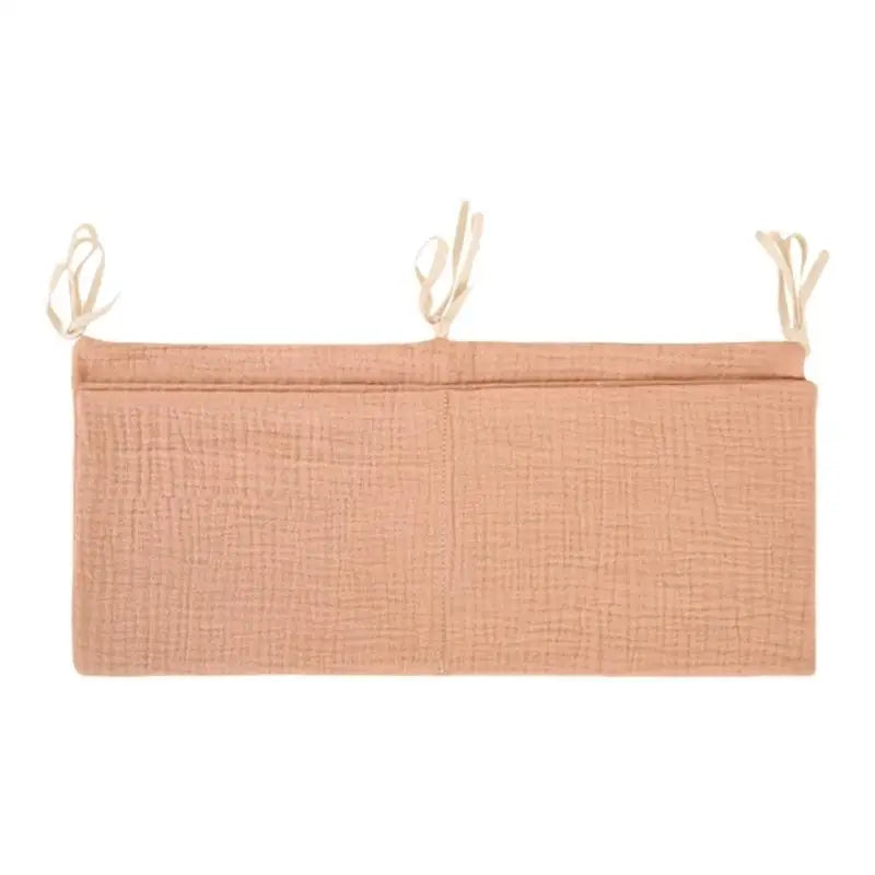 Baby Crib Hanging Organizer – Cotton Diaper & Toy Storage Pouch