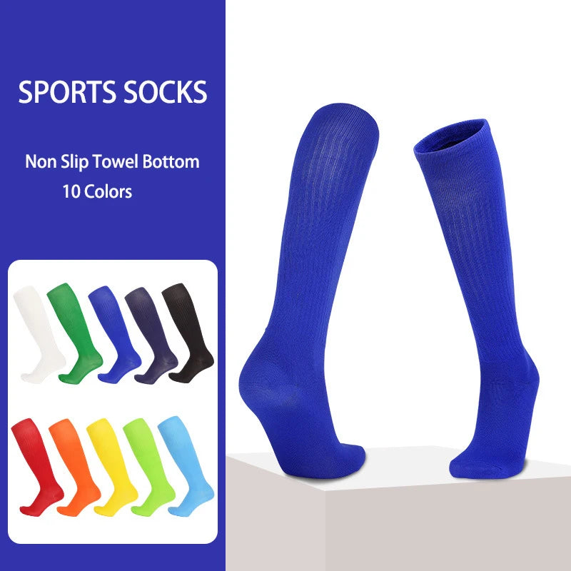 Solid Thin High Training Soccer Socks Men's Long Socks Children's Knee Socks Peaceful Pleasures Health and Wellness