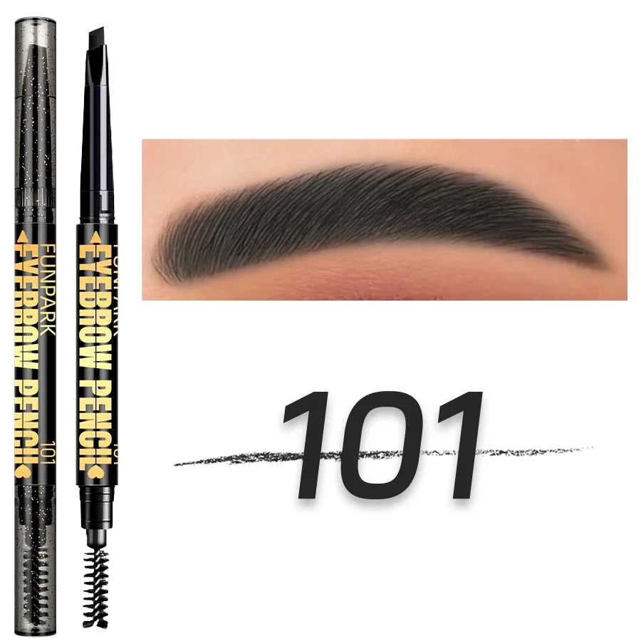 FUNPARK Waterproof Double-Head Eyebrow Pencil – 5 Colors