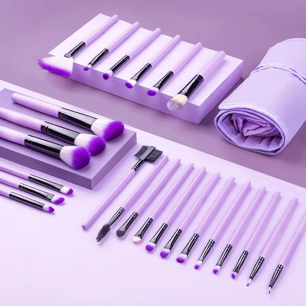 RUNTOIN 24-Piece Professional Makeup Brush Set – Soft & Fluffy