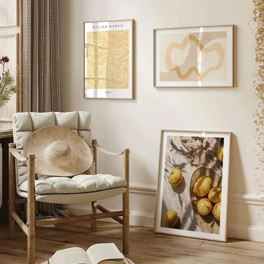 William Morris Botanical Canvas Wall Art | Fruit Floral Print