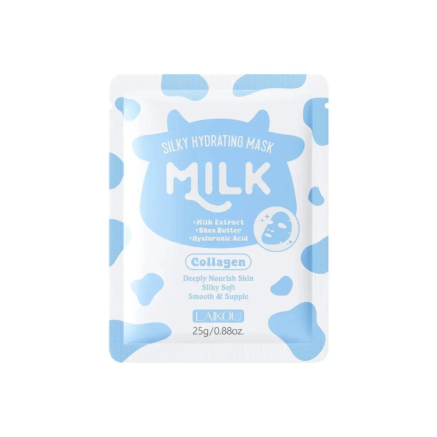 LAIKOU Milk Collagen Face Mask 25g – Hydration & Brightening