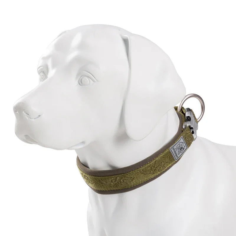 TRUELOVE Adjustable Padded Pet Dog CollarComfort and Ventilation Pull-resistant Explosion proof Personalized Printing YC1853 Peaceful Pleasures Health and Wellness Army green XXS China Mainland