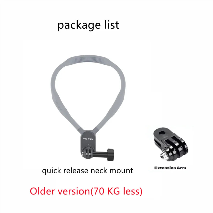 TELESIN Magnetic Neck Mount with Phone Holder | GoPro & DJI