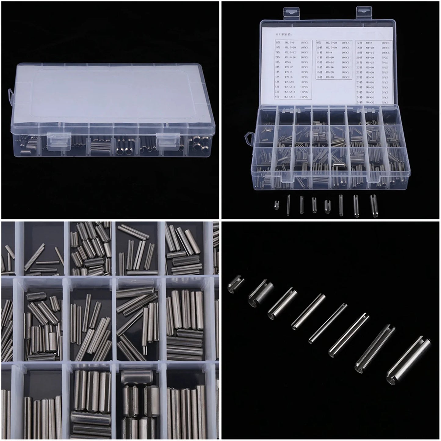 Stainless Steel Spring Tension Pins M1 5 M2 M3 M4 M5 M6 M8 Box Pin