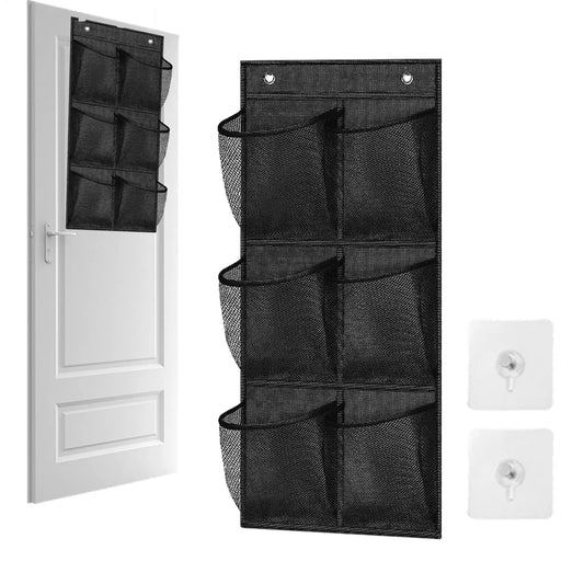 6-Pocket Mesh Hanging Organizer | Over Door Wall Storage Hanging Storage Organizer Oasis Select