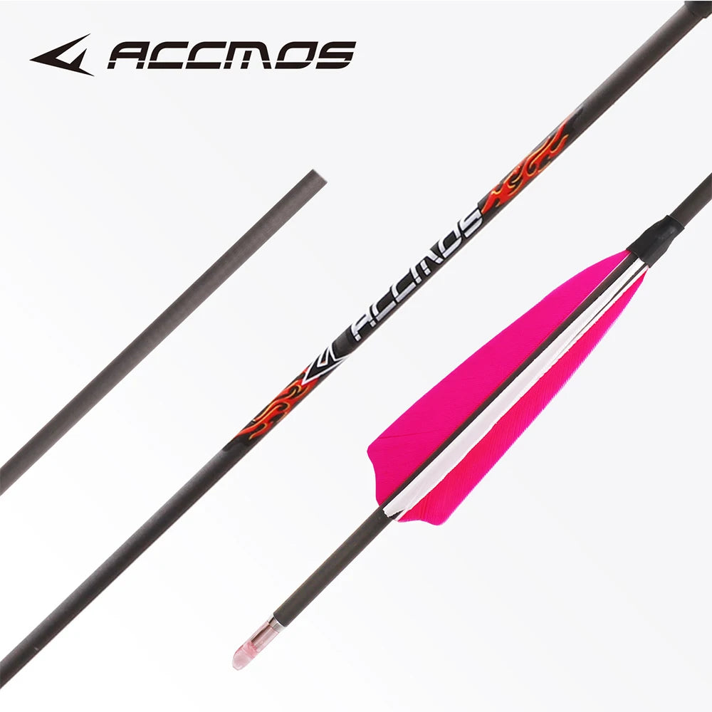 12 18ps ID4 Pure Carbon Arrow Spine 300-1500 Archery Bow Hunting