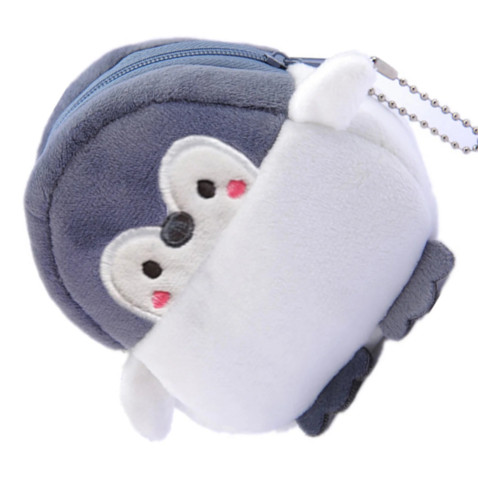 Women's Coin Purse Mini Pouch Sweet Plush Penguin Purse Small Zipper Pouch for Women Girls on Valentine's Day Peaceful Pleasures Health and Wellness