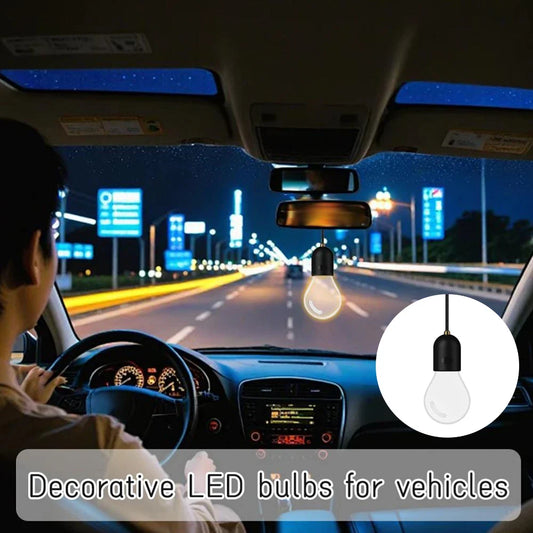 Car LED Atmosphere Bulb – Rearview Mirror Hanging Glow Lamp Car Interior Lamp Oasis Select