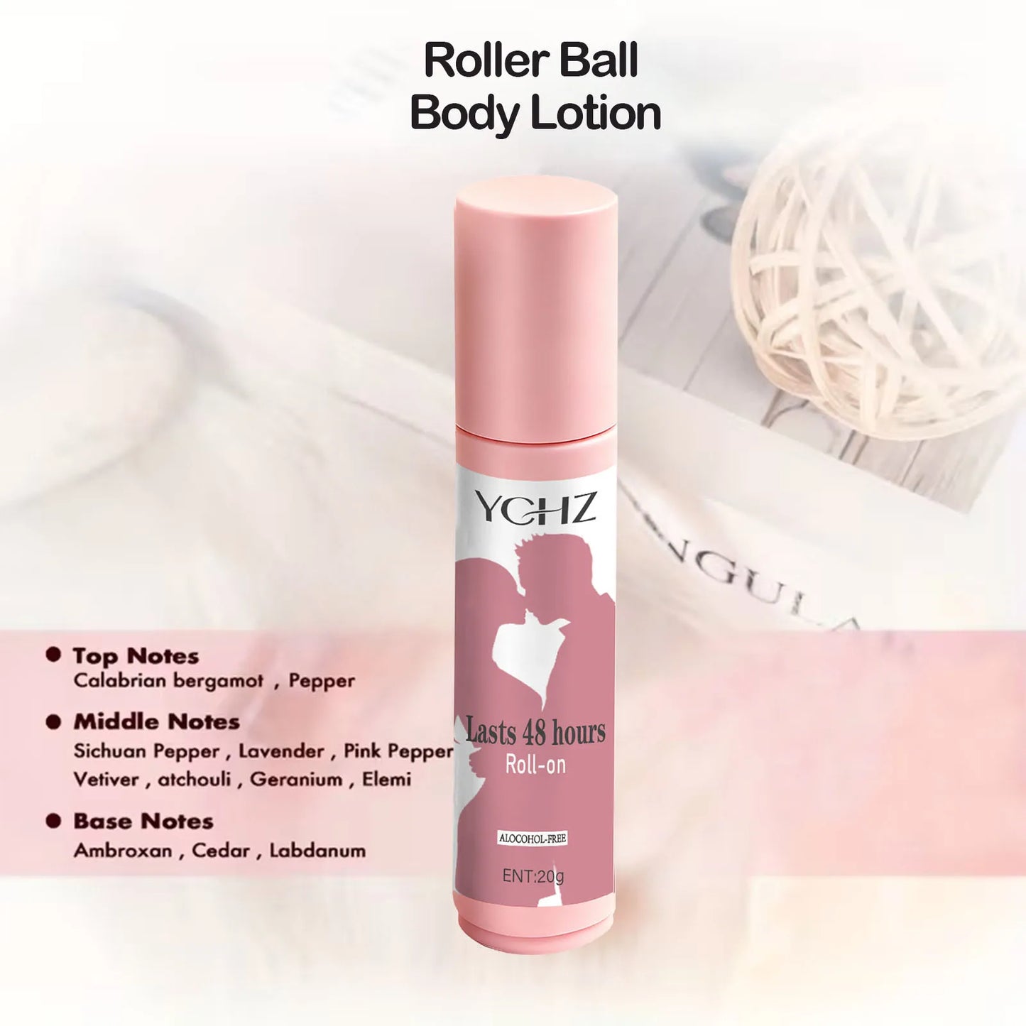 Women's 48-Hour Peach Deodorant Roller – Non-Greasy Antiperspirant