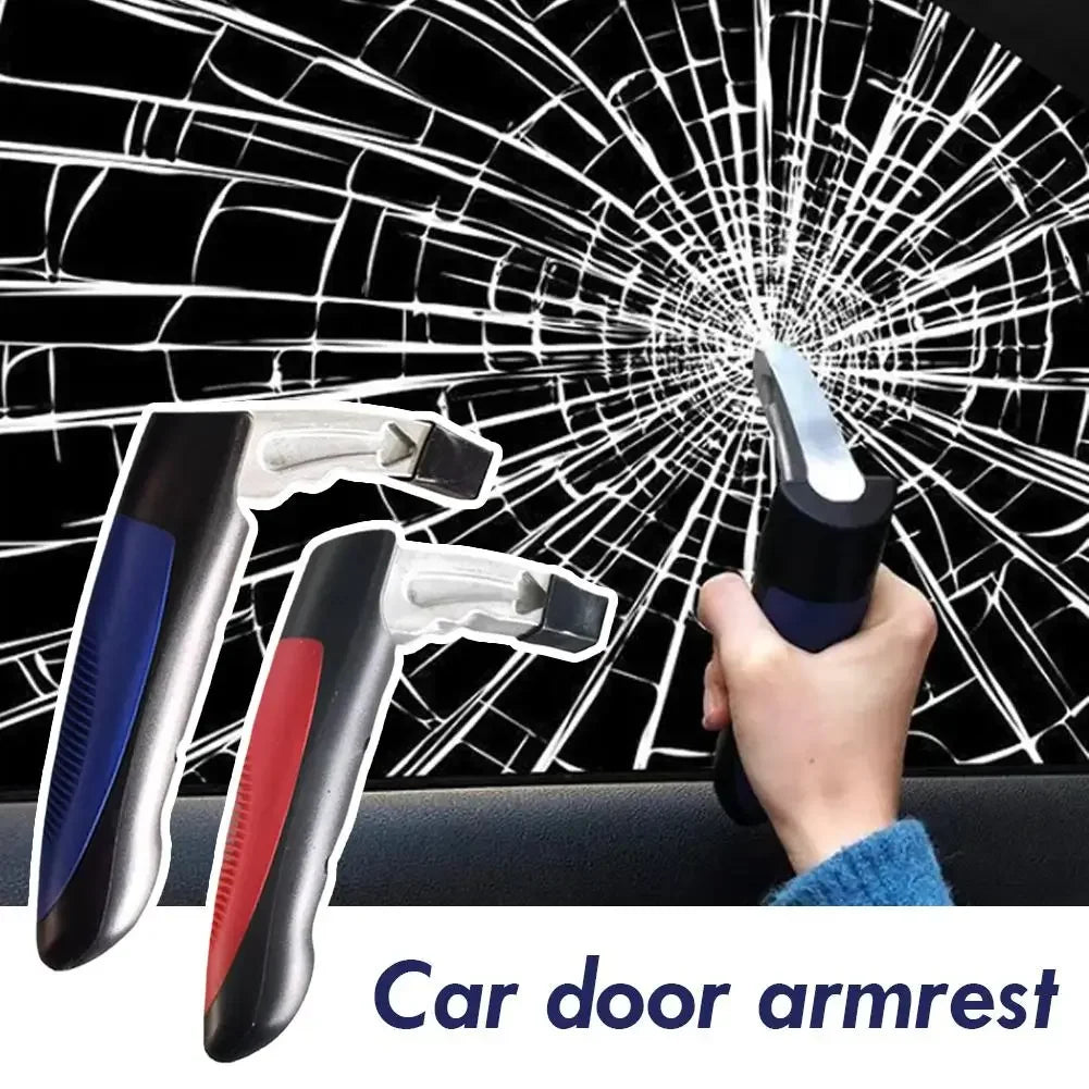 Car Handle Cane Vehicle Door Grab Bar 2 in 1 Non-Slip Window Breaker, Stand Assist Mobility Tool for Elderly Kids Safety Peaceful Pleasures Health and Wellness
