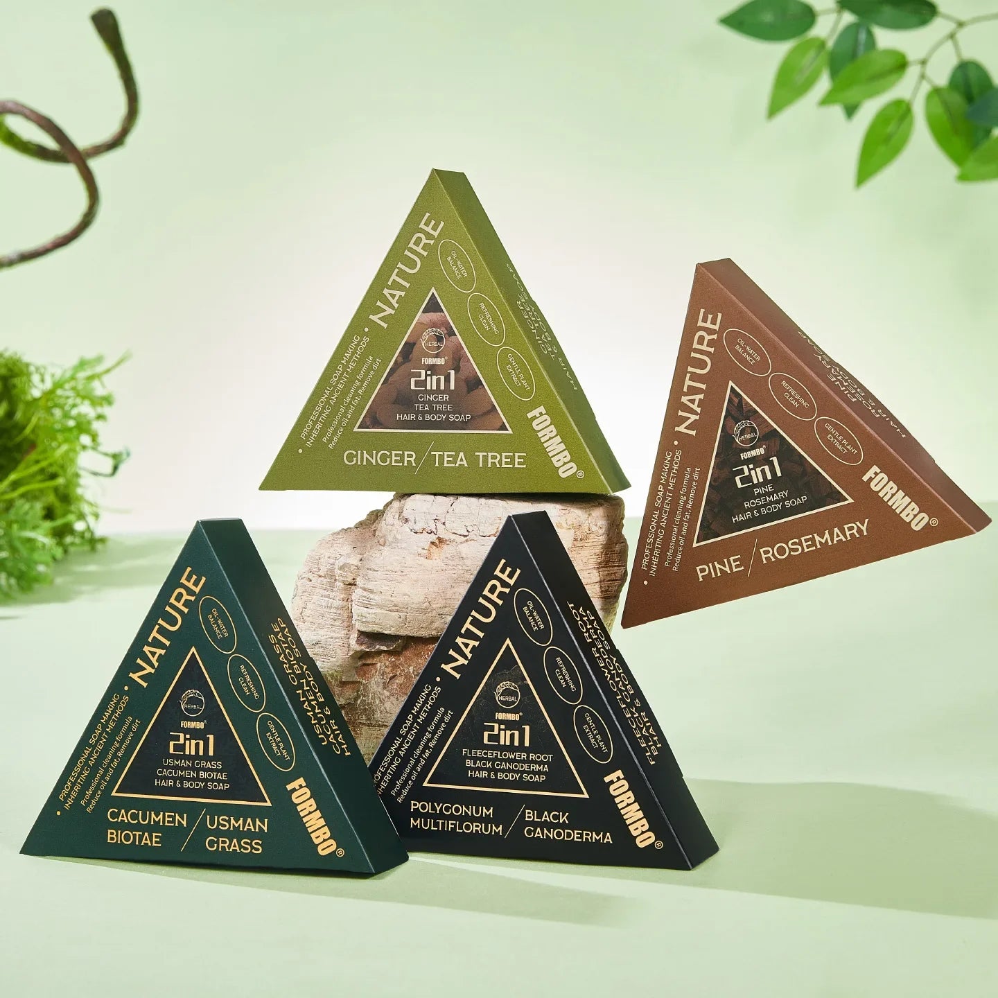 Platycladus & Usman Grass Herbal Shampoo Soap | All Hair Types