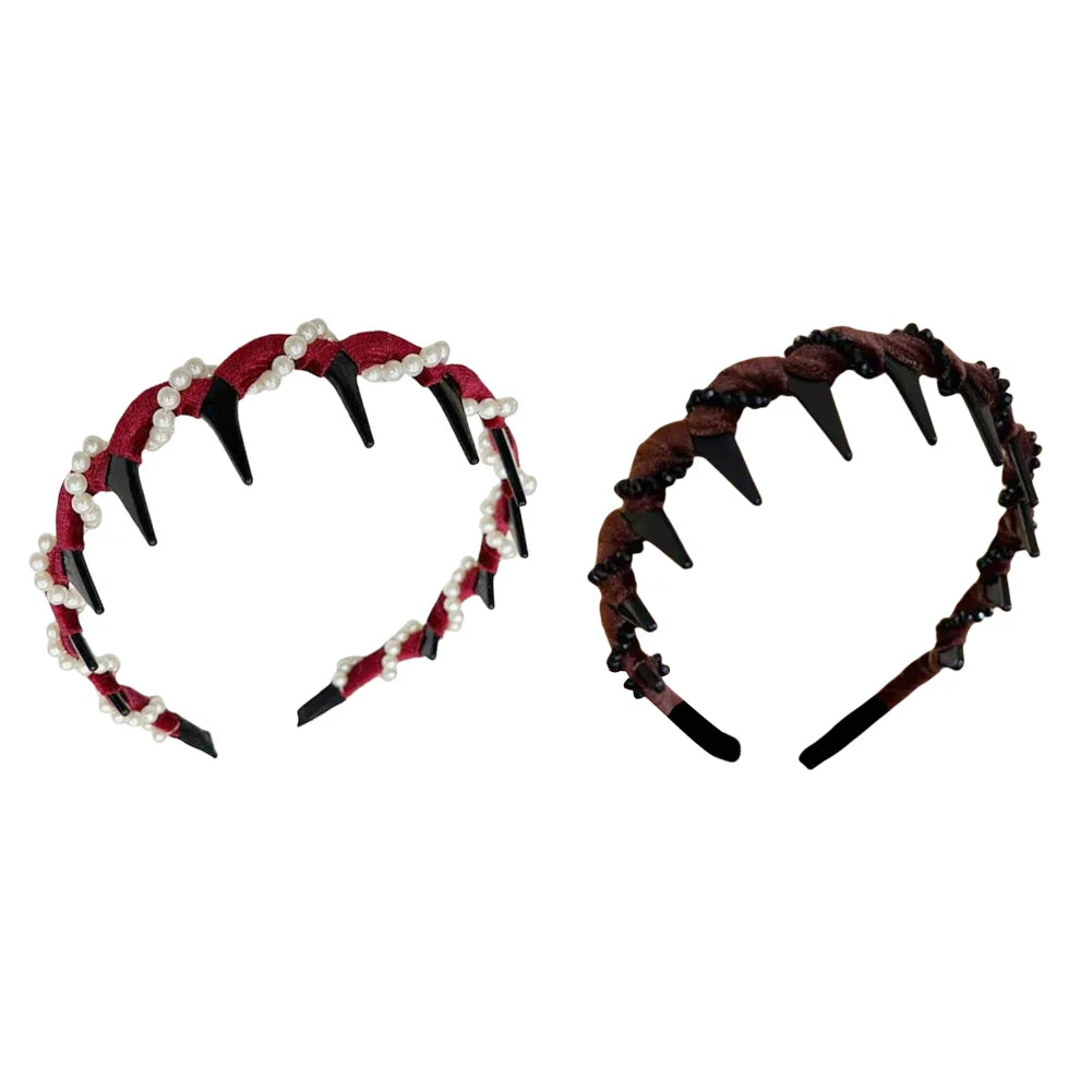 Velvet Sparkling Diamond Hairband for Women – Anti-Slip Hair Hoop Headband Peaceful Pleasures Health and Wellness