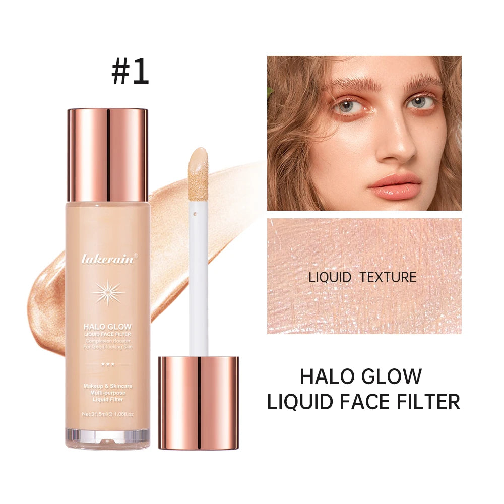 Bronzer Facial Gloss Liquid Highlighter Permanent Setting Contouring Liquid Moisturizes Soothes Long-lasting Effect Face Filter Peaceful Pleasures Health and Wellness 1