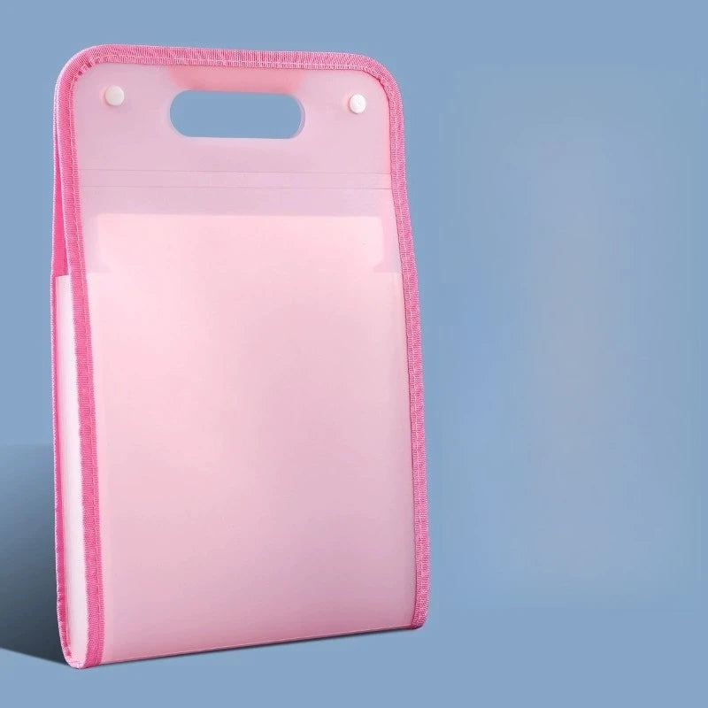 A4 Macaron Accordion File Organizer – 13 Pocket Document Bag