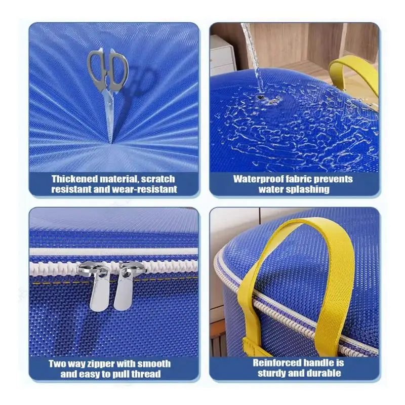 Extra-large Moving Storage Bag, Heavy-duty Waterproof Organizer Bag, Suitable For Storing Clothes, Blankets, Luggage, And Travel Peaceful Pleasures Health and Wellness