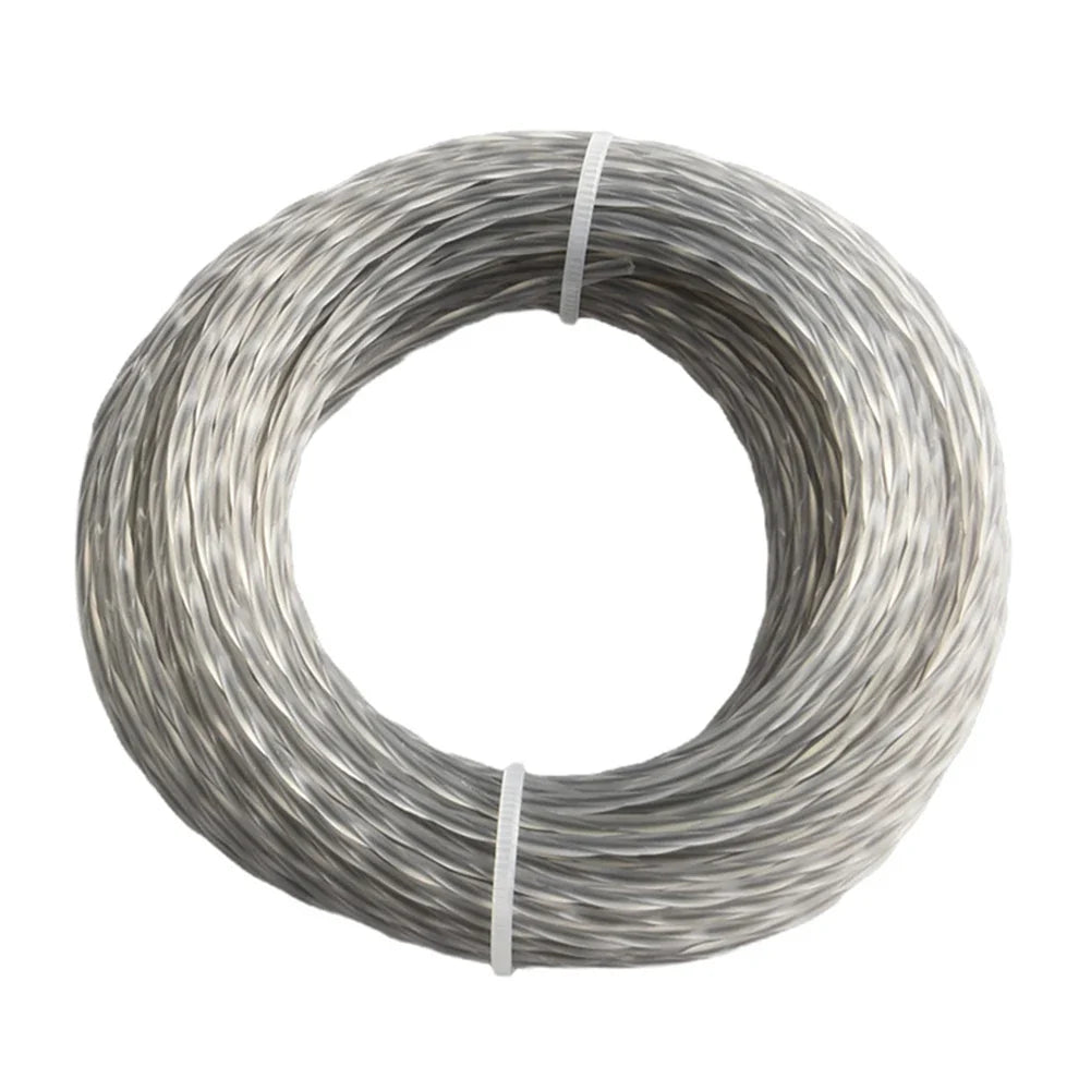 15M Nylon Grass Trimmer Line Spool | 2.0–4.0mm Round String