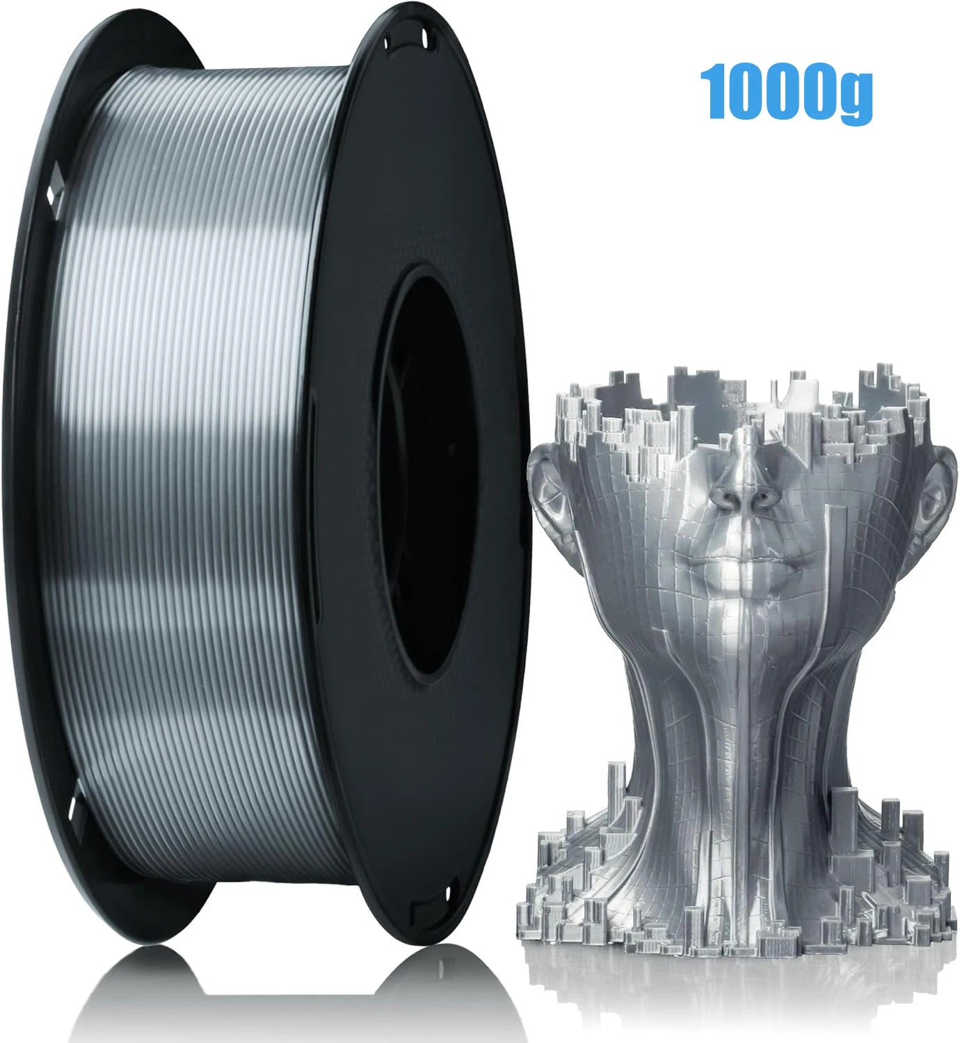 Silk PLA Filament 1.75mm | Metal-Like Shiny Finish, ±0.02mm Accuracy