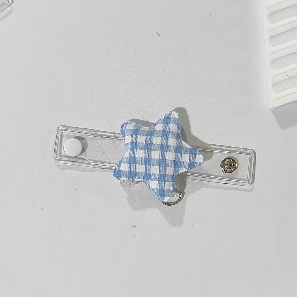 Canvas Bag Extension Keychain Card Sleeve Transparent Hanging Buckle
