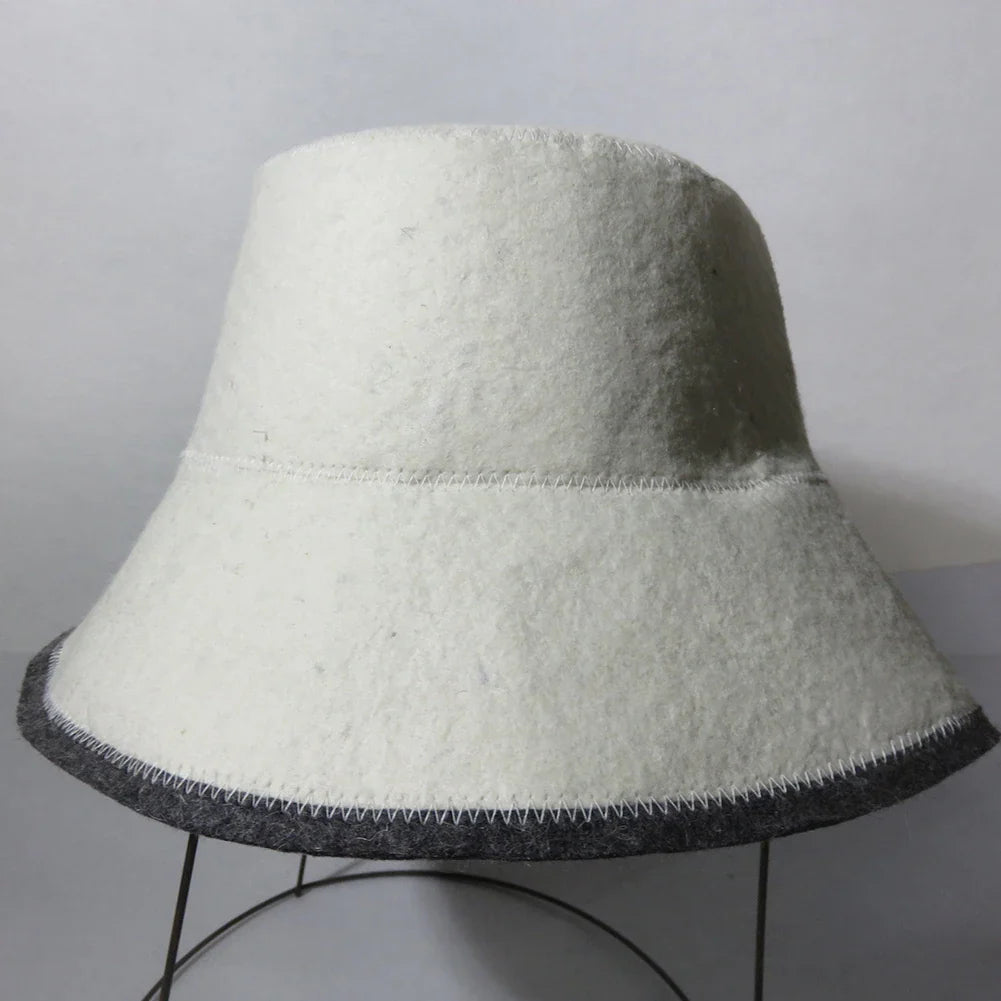 Felt Sauna Cap – Water-Absorbent Bath Hat for Men & Women