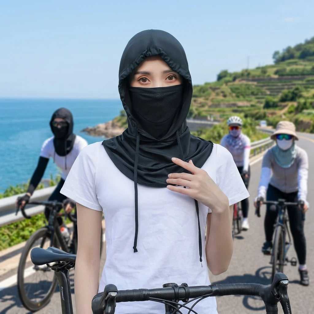 Ice Silk Sun Protections Mask For Women UV Protections Breathable Neck Cover Ear Hook Design Peaceful Pleasures Health and Wellness