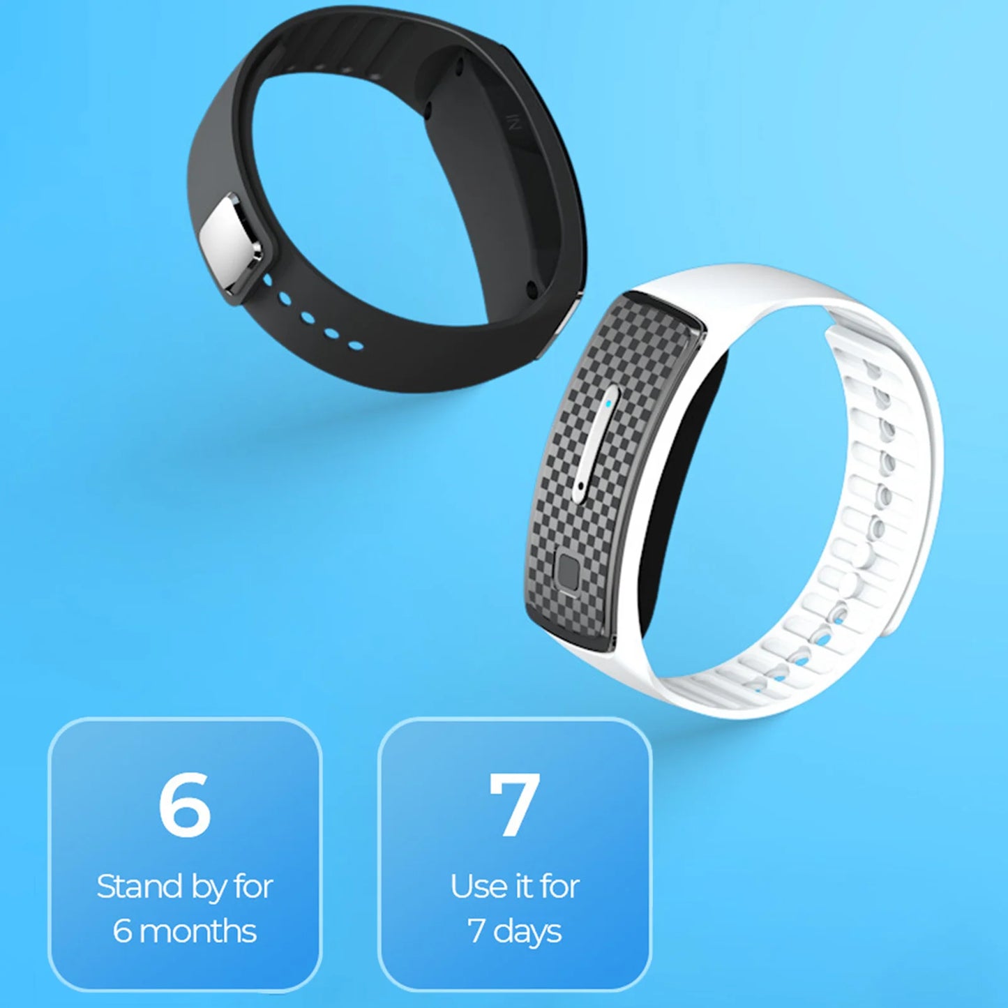 Ultrasonic Anti-Insect Bracelet Adjustable Silicone Belt Waterproof Design Essential for Outdoor Camping Peaceful Pleasures Health and Wellness