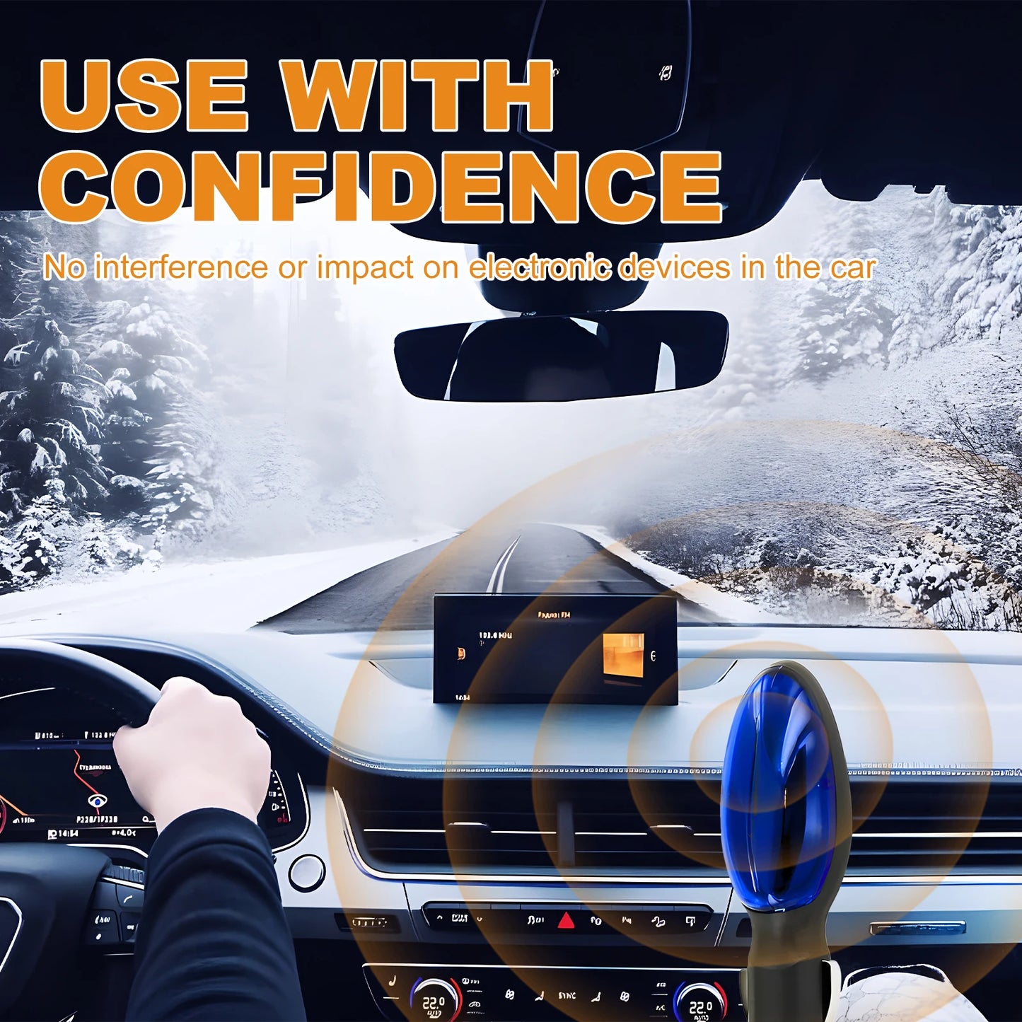 Portable Electromagnetic Car Deicer – Windshield Ice & Snow Remover