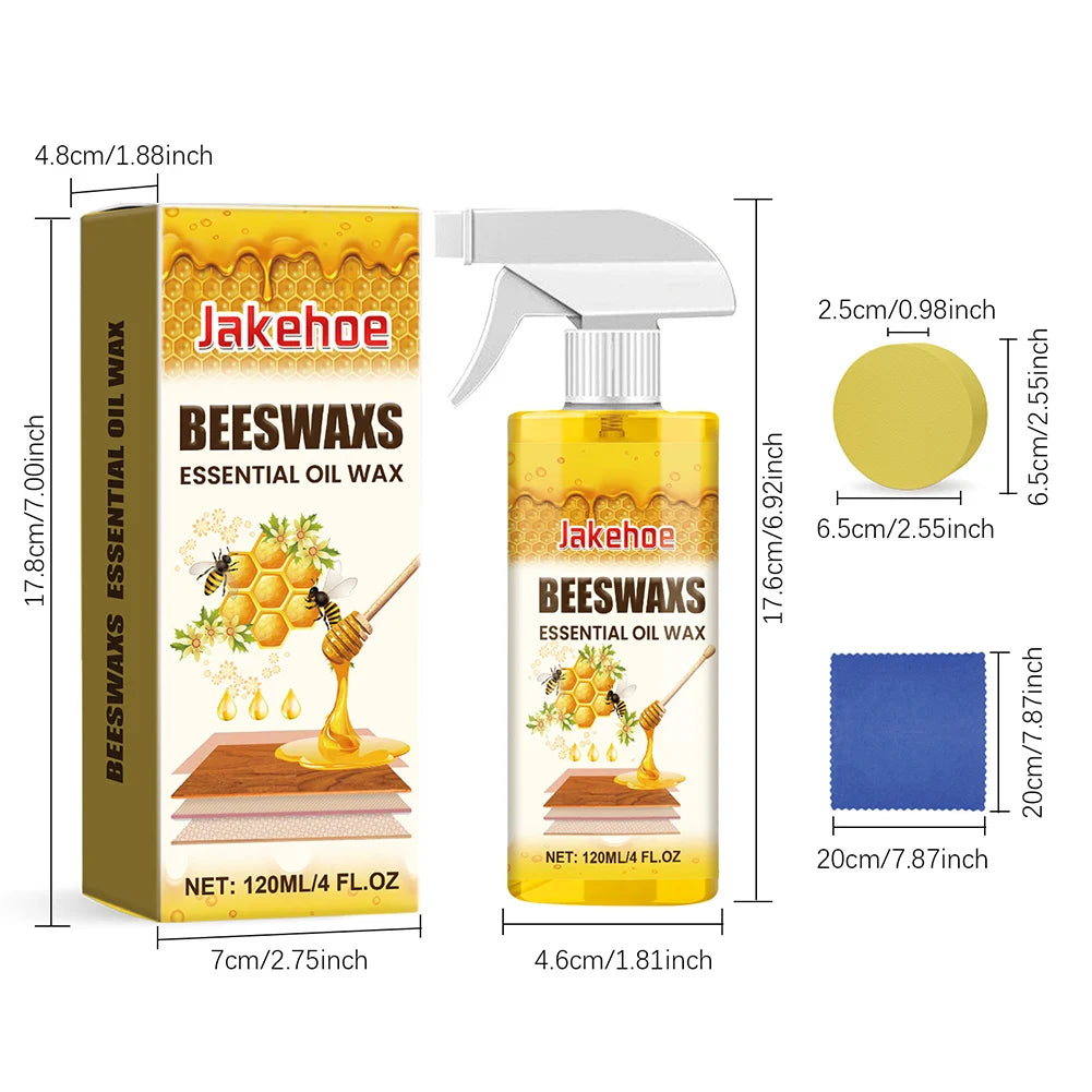 Furniture Polish Beewax Spray Natural Beeswax Spray For Wood Furniture Polish Scratch Wear Repair Long Lasting Protective Liquid Peaceful Pleasures Health and Wellness