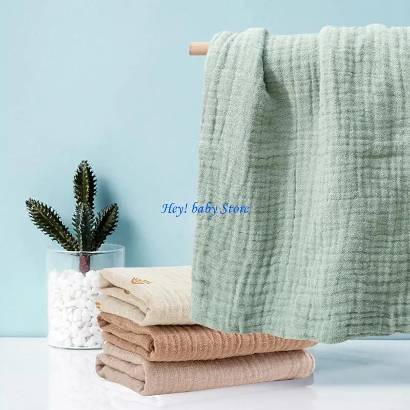 5-Pack Soft Cotton Face Towels & Bibs for Newborns