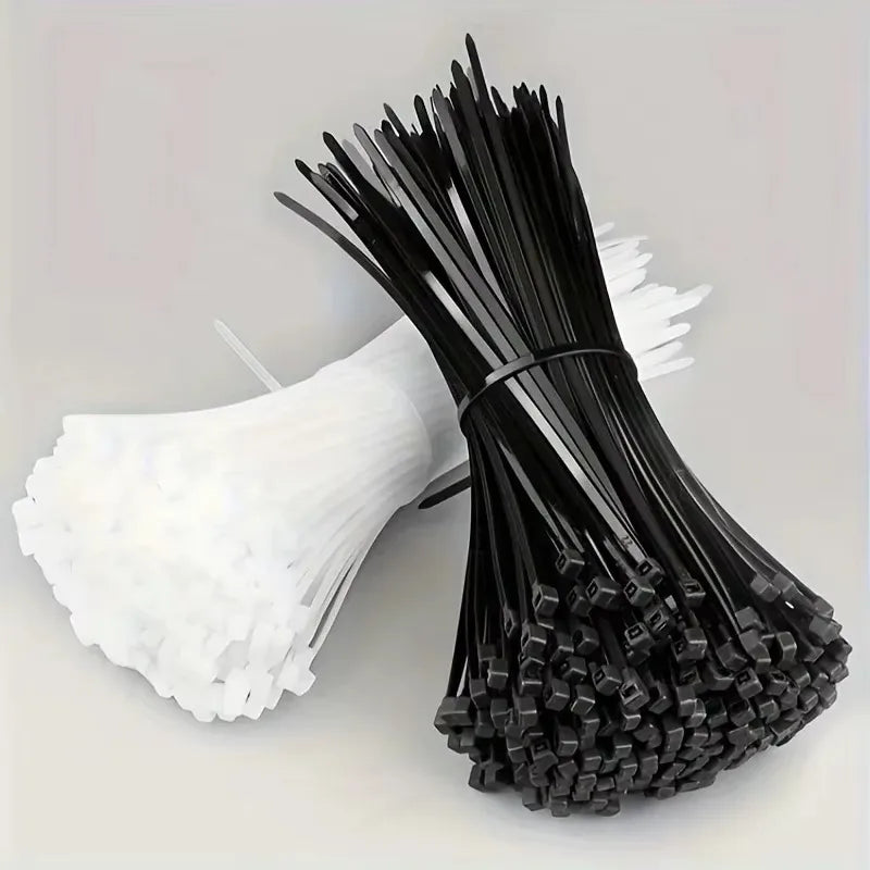 100Pcs UV Resistant Nylon Cable Ties – Self-Locking Zip Ties