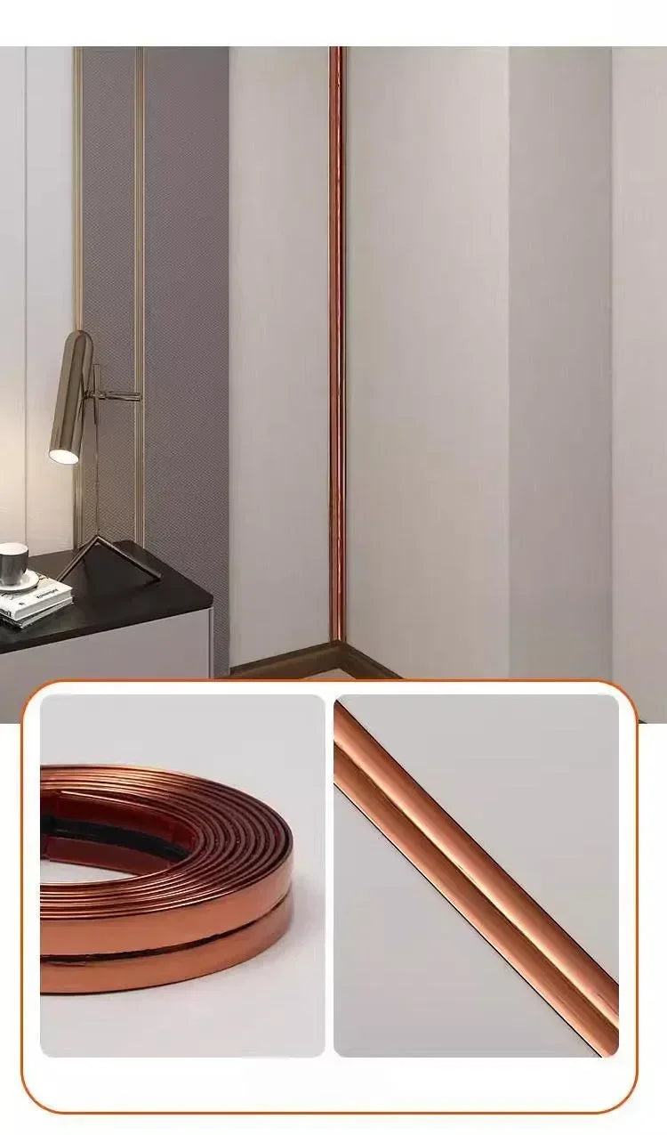 Self-Adhesive Wall Corner Trim Strip | PVC Decorative Molding