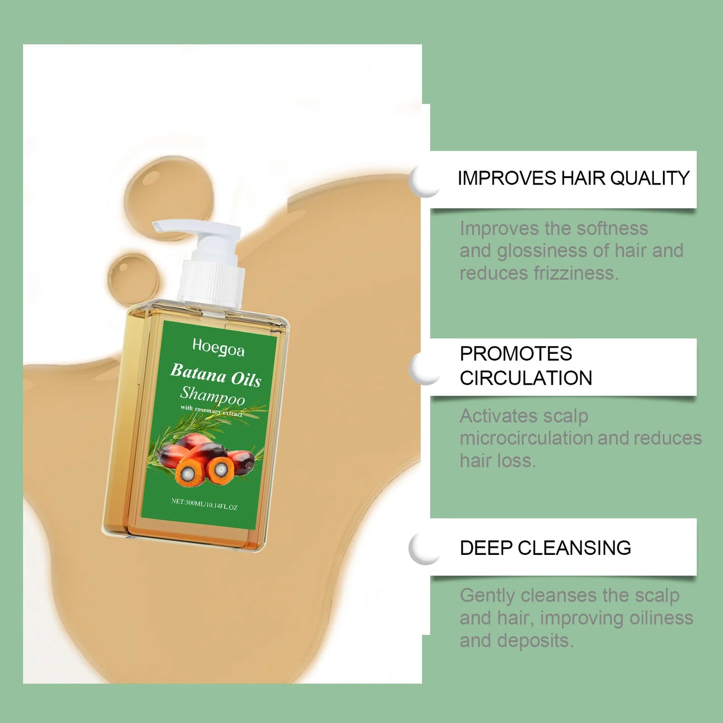 Batana Oil & Rosemary Shampoo for Hair Growth & Hair Loss