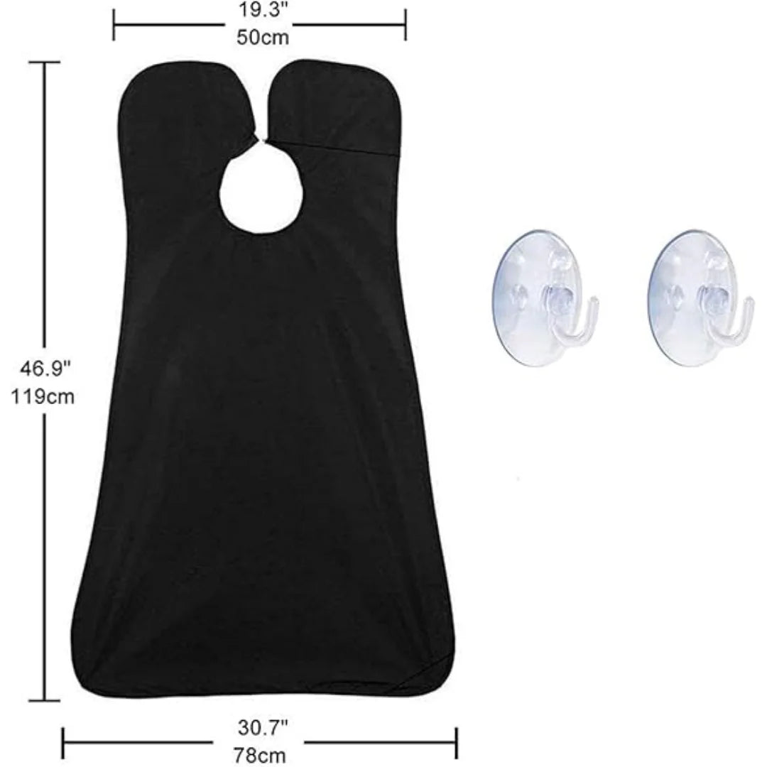 Shaving Men's Shave Beard Apron Shaving Cloth Belt Transparent Suction Cup Care Cleaning Beard Shave Apron Men's Gift Peaceful Pleasures Health and Wellness